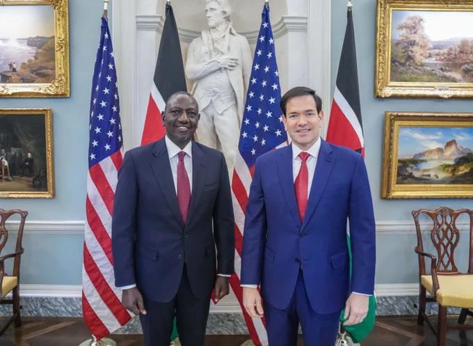 Secretary Marco Rubio meets with Kenyan President William Ruto at the Department of State in Washington, D.C., December 4, 2025. (Official State Department photo by Freddie Everett)