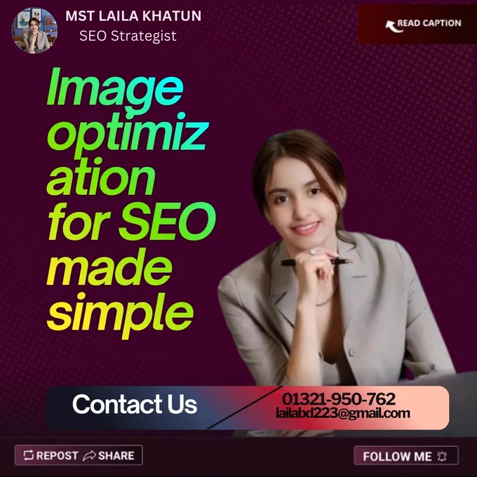 For YEARS, I just uploaded photos straight from my camera. Huge files, cryptic names like "IMG_48293.jpg," and zero alt text. I knew it was bad for SEO, but it felt so technical and overwhelming.

Turns out, I was overcomplicating it. Here’s the simple 3-step checklist I followed that made a huge difference:

Rename the File: Before you even upload, change the filename to what the image is. "blue-business-casual-sneakers.jpg" is infinitely better than "IMG_48293.jpg". Search engines read this.

Compress It: I used a free tool (like TinyPNG) to shrink the file size. This makes your page load faster, which Google loves. It took seconds per image.

Write Alt Text: This is the big one. Describe the image concisely as if you were telling someone who can't see it. Not "shoe," but "Navy blue leather sneakers for business casual attire." This is crucial for accessibility and SEO.

#SEO #ImageOptimization #WebsitePerformance #DigitalMarketing #BloggingTips