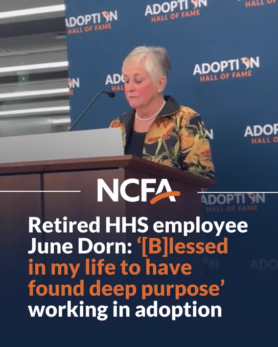 Retired HHS employee June Dorn: ‘[B]lessed in my life to have found deep purpose’ working in adoption