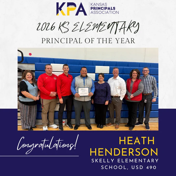 KS Elementary Principal of the Year, Heath Henderson