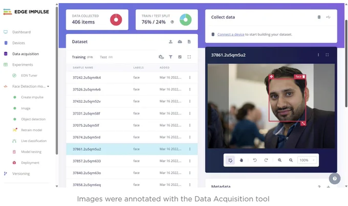 Machine Learning v[ia Edge Impulse