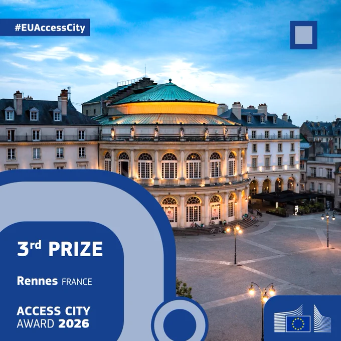 The main square of Rennes with mention 3rd Prize