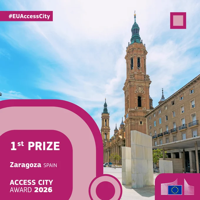 The main square of Zaragoza with the 1st prize
