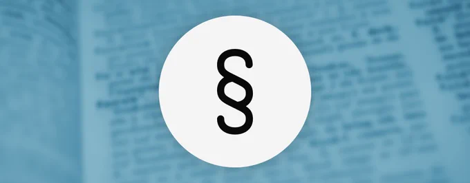 Symbolgrafik eines Paragraphenzeichens