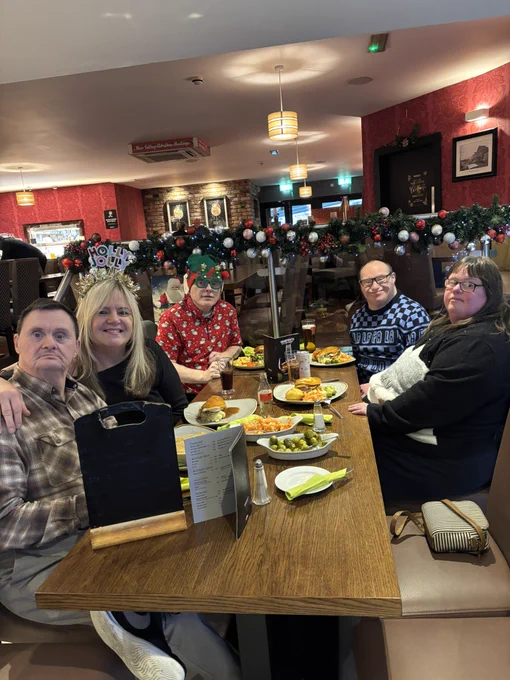 TILII Downpatrick enjoying their Christmas Dinner in Murphy’s Bar