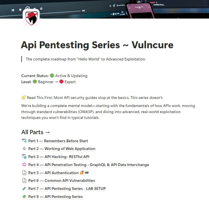 Api Pentesting Series ~ Vulncure