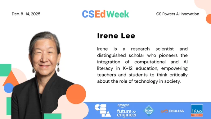 Irene is a research scientist and distinguished scholar who pioneers the integration of computational and AI literacy in K–12 education, empowering teachers and students to think critically about the role of technology in society.