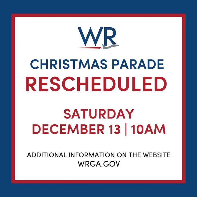 Warner Robins Parade will be December 13 at 10AM. Additional information can be found here:  https://www.wrga.gov/article/2583067