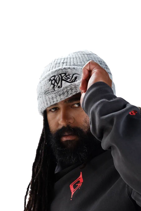 Hellpockets in our Burst beanie & Heaven or Hell hoodie