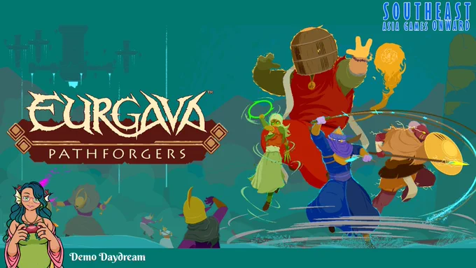 Thumbnail for Eurgava Pathforgers Stream by Fio, with fio Merpeople avatar on bottom left and SEAGO Logo on top right