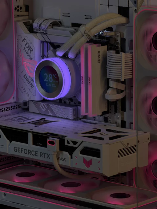 RYZEN 7 9800x3D 

ASUS TUF RTX 5070 TI 16GB 

BIWIN DW100 32GB 6000MHz CL34 

TEAMGRUOP G70 2TB 7400MB/s 

ASUS ROG STRIX X870-A 

CASE LIAN LI VISION COMPACT 

LIAN LI HYD II 360mm LCD 

LIAN LI EDGA 850w GOLD ATX3.1 

ASIAHORSE 24PIN   12PIN 

JONSBO ZB 
360mm REVERSE 
360mm STAND 
240mm REVERSE