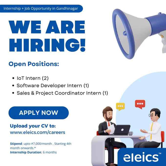 Internship   Job Opportunity in Gandhinagar