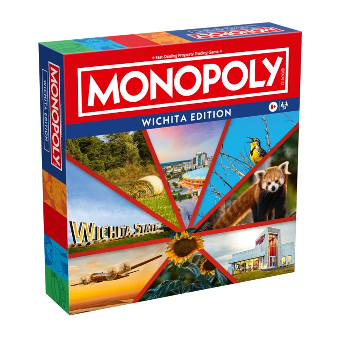 external image of the Wichita themed Monopoly board 