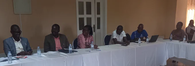 Some of the Board Members that physically graced the Just Communication Uganda Launch.