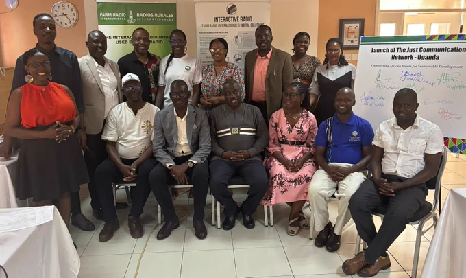 Group Photo with some of the Guests at the Just Communication Uganda Launch.