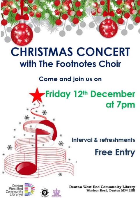 Christmas concert poster.