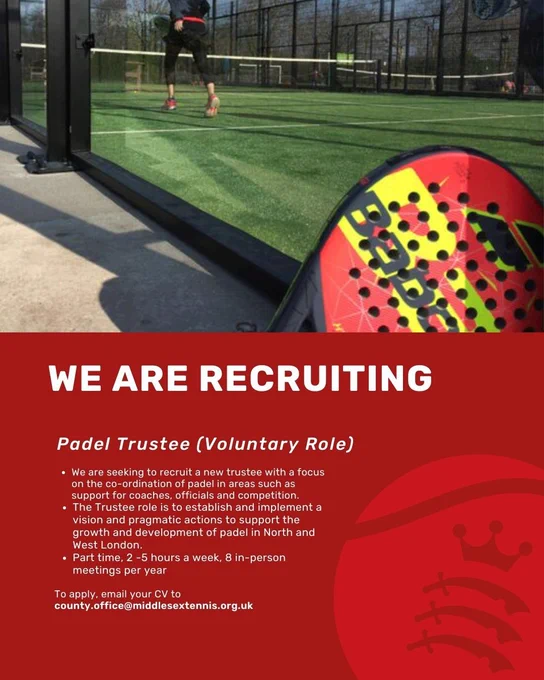Padel court and racquet