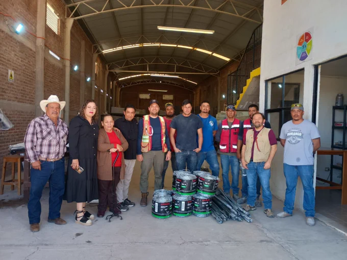 This year, we donated 10 barbed wire rolls and 50 steel rolls to local farmers.