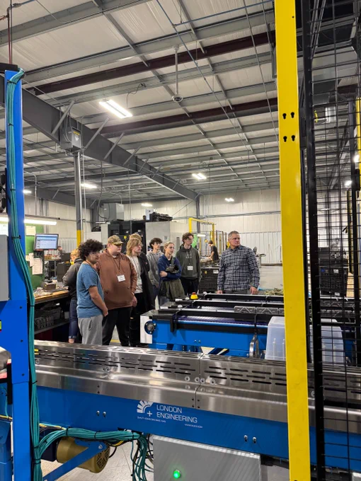 Student Tour CNC Machine Shop Hydraulic Spool Housing Output