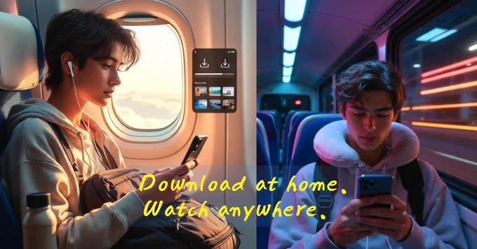 Your travel kit: snacks, headphones, and offline videos.
Download at home on Wi-Fi, then watch anywhere with Aloha Browser.
Don’t forget to share Aloha Browser with friends using the Referral program.
