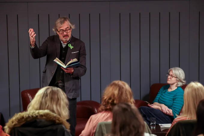 Sebastian Barry reads from 'Old God's Time' at DCU Book Club
