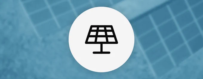 Symbolgrafik einer PV-Anlage