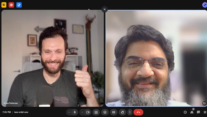 This is a screengrab of a meeting between Naweed Chougle, the Founder of eBook Crafter, and Vova Feldman, the Founder of Freemius. eBook Crafter uses Freemius as its Merchant of Record. Vova came off as approachable, practical and direct in his conversation around building a product and marketing it. Naweed sees his advise as very valuable for implementing the next steps in his eBook Crafter business.