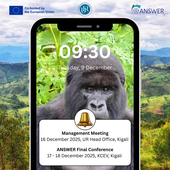 Upcoming ANSWER Final Conference, on 17-18 December 2025 in KCEV, Kigali, Rwanda