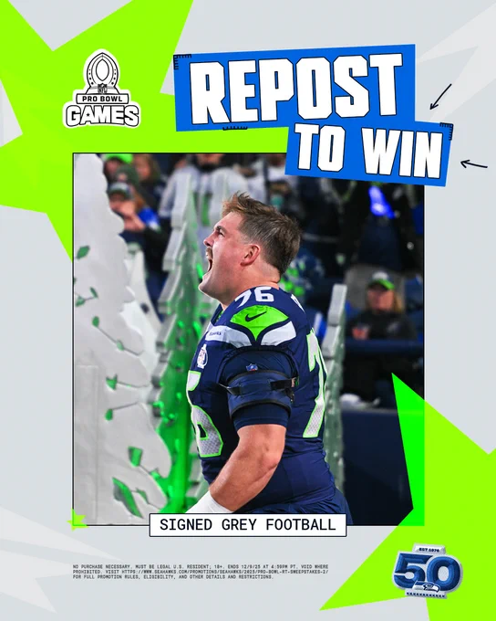 Repost to Win Signed Grey Zabel Football