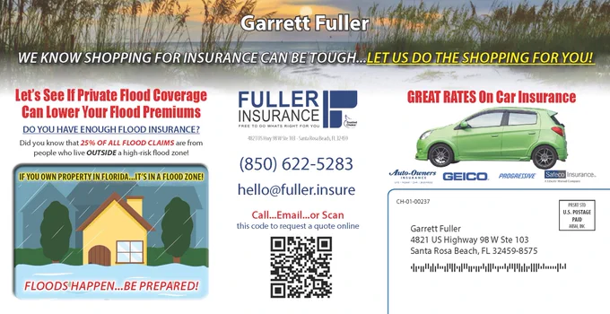 Fuller Insurance New Home Insurance Postcard