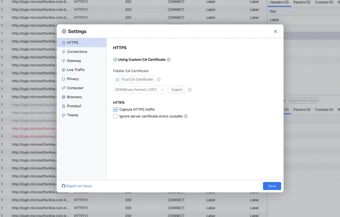 Release screengrab: Custom Certificate Support