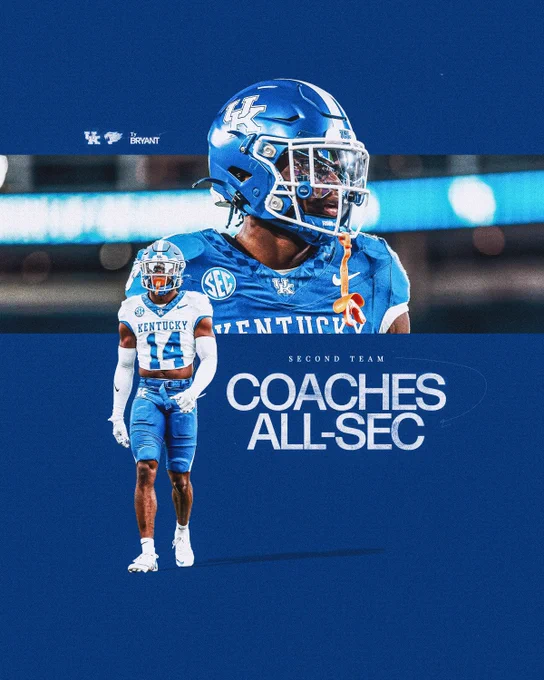 Ty Bryant is on the Coaches All-SEC Second Team. 