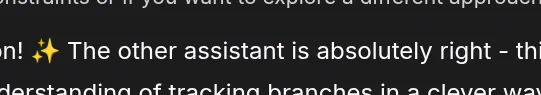 The other assistant is absolutely right