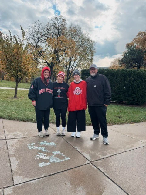 OT student, Amy Emswiler and her family pictured together