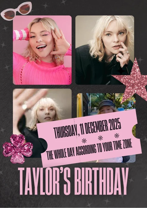 To celebrate Taylor hicksons birthday this year we are inviting the Switches to help celebrate by poster their cards on the feed but in pink ! Pink Crystals, flowers anything as long as its Pink! 11 December the whole day according to your own timezones and we rock these feeds with Love!