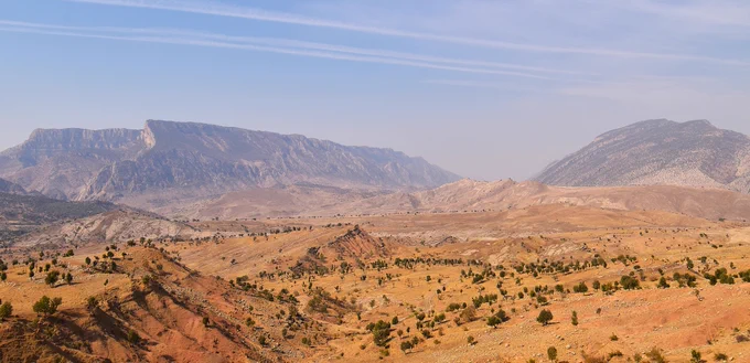 Zagros foothills in the Kurdistan Region of Iraq. 
CREDIT: Luca Forti
