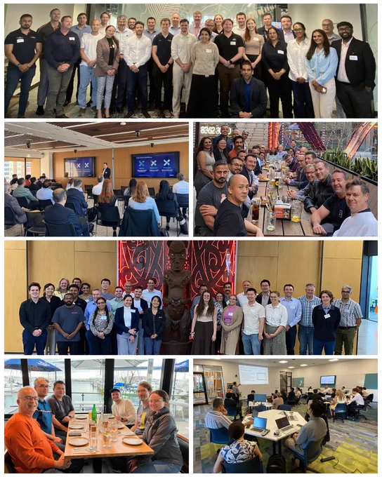 Collage of PSS SINCAL Customer Days across Australia and New Zealand