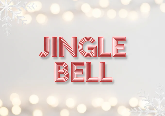 Christmas Fonts text "Jingle Bell"