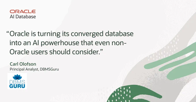 Oracle AI Database 26ai - Carl Olofson blog