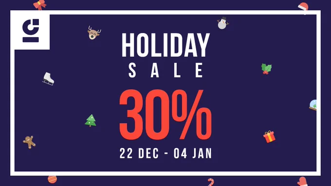Holiday Sale - 30% off