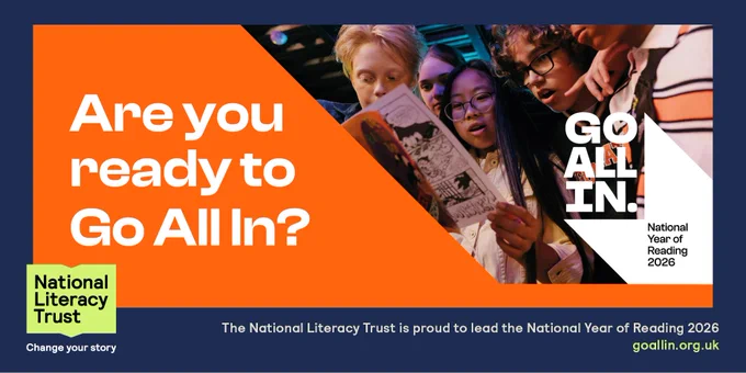 Are you ready to Go All In? Find out about the National Year of Reading 2026.