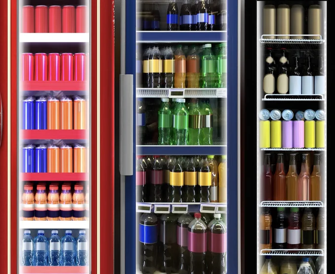 Modern beverage refrigerators in a supermarket aisle, showcasing colorful cans and bottles neatly organized behind glass doors clean design, bright LED lighting, and retail-ready presentation.

https://www.istockphoto.com/portfolio/Pandza?mediatype=photography

#supermarket #beveragerefrigerator #drinkdisplay #retaildesign #storeinterior #coolerfridge #softdrinks #energydrinks #bottleddrinks #modernretail #merchandising #pointofsale