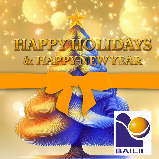 BAILII logo and a christmas tree in BAILII colours (purple and orange)