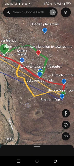 Fiber and optic cabling through Kakuma (northern rural Kenya)
