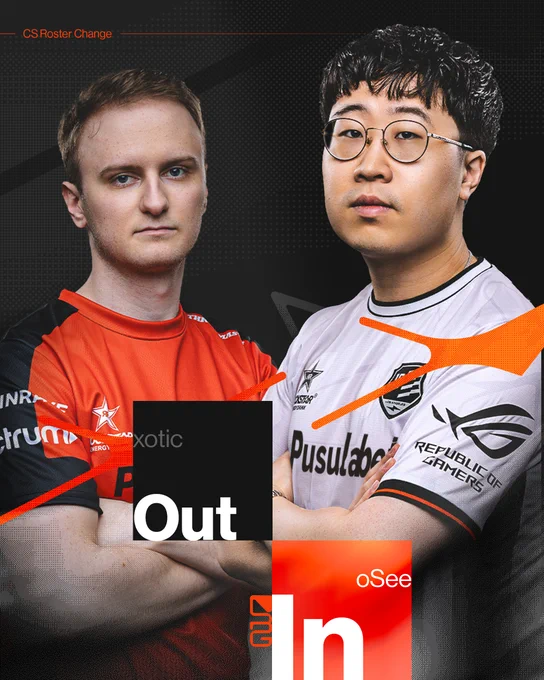 xotic steps down, oSee steps back in on NRG CS2!