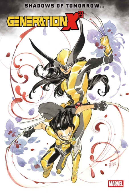 Cover for Marvel's Generation X-23 featuring Wolverine and Gabby by Peach momoko 