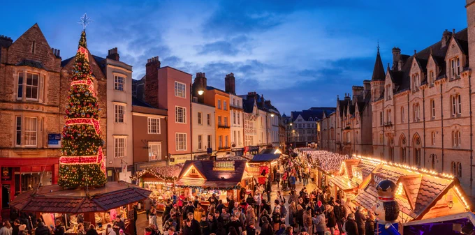 Picture of Christmas markets.