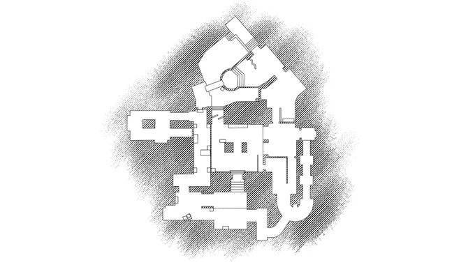 A topdown level layout of the map, "Cairo". 