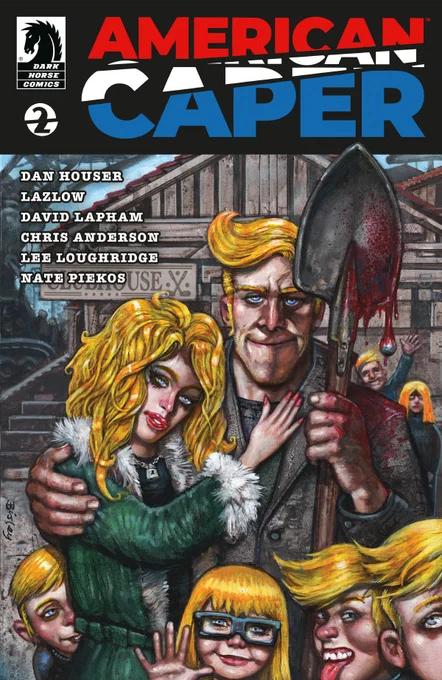 Variant cover of American Caper issue #2, illustrated by Simon Bisley