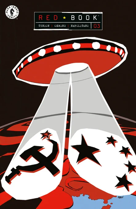 Base cover of Red Book I issue #3, illustrated by Michael Avon Oeming